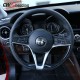 DRY CARBON FIBER FIBER STEERING WHEEL SWITCH PLATE FOR 2016-2018 ALFA ROMEO GIULIA DRY CARBON FIBER FIBER STEERING WHEEL SWITCH PLATE FOR 2016-2018 ALFA ROMEO GIULIA