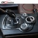 DRY CARBON FIBER GEAR COVER TRIM FOR FOR 2016-2018 ALFA ROMEO GIULIA DRY CARBON FIBER GEAR COVER TRIM FOR FOR 2016-2018 ALFA ROMEO GIULIA