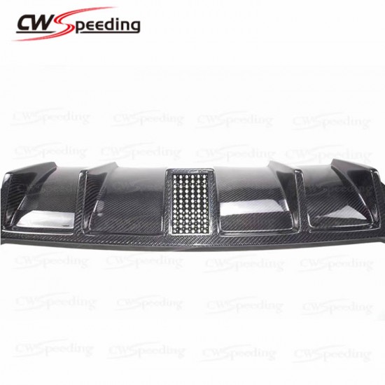 CARBON FIBER REAR DIFFUSER FOR AUDI A3 S3 WITH LEAD LIGHT 