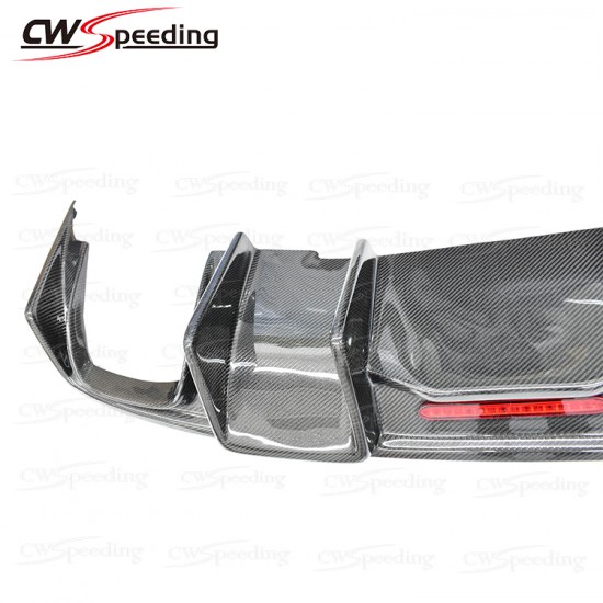 KARBEL STYLE CARBON FIBER REAR DIFFUSER FOR 2014 AUDI A4L B8.5 SPORT