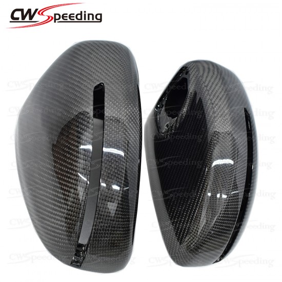 CARBON FIBER SIDE MIRROR COVER FOR 2012-2015 AUDI R8 V8 V10