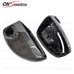 REPLACEMENT STYLE CARBON FIBER SIDE MIRROR COVER FOR 2007-2012 AUDI R8 V8 V10