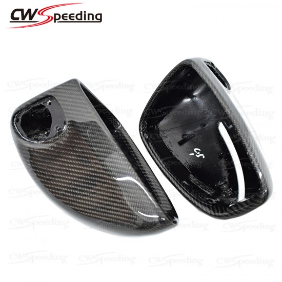 CARBON FIBER SIDE MIRROR COVER FOR 2012-2015 AUDI R8 V8 V10