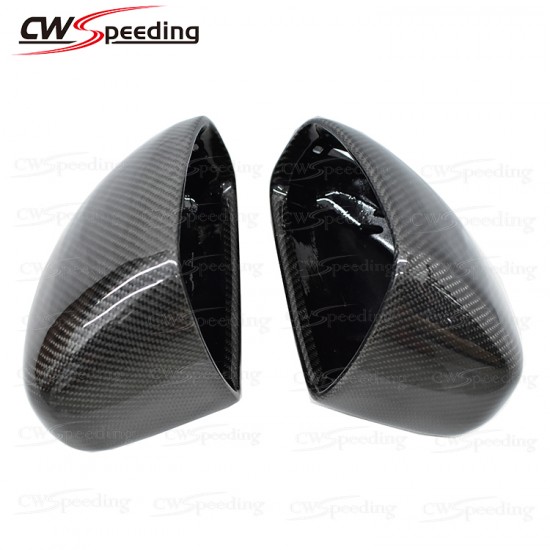 CARBON FIBER SIDE MIRROR COVER FOR 2012-2015 AUDI R8 V8 V10