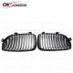 CARBON FIBER GLOSS FINISH FRONT GRILLES FOR 2004-2015 BMW 1 SERIES E82 E87 