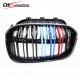 M COLOR SHINY BLACK ABS MATERIAL FRONT GRILLE FOR 2011-2015  BMW 1 SERIES F20 