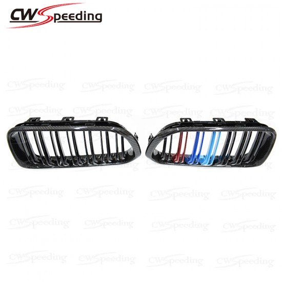 M COLOR CARBON FIBER FRONT GRILLE FOR 2016-2017 BMW 1 SERIES F20 