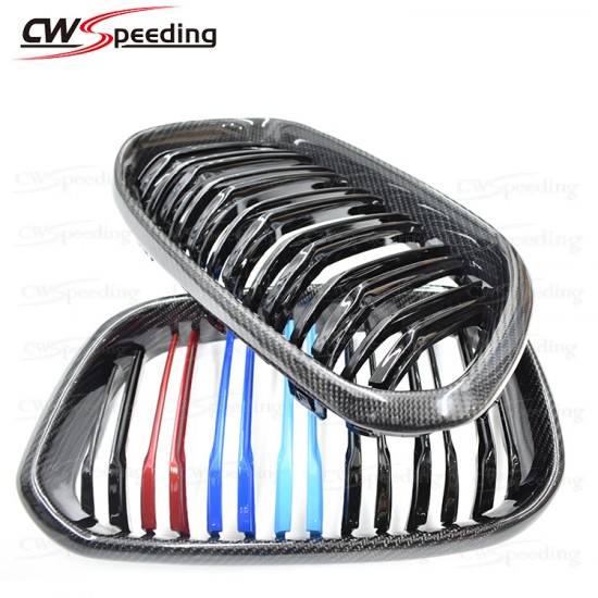 M COLOR CARBON FIBER FRONT GRILLE FOR 2016-2017 BMW 1 SERIES F20 