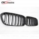 CARBON FIBER GLOSS FINIS FRONT GRILLE FOR 2016-2017 BMW 1 SERIES F20 