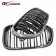 CARBON FIBER GLOSS FINIS FRONT GRILLE FOR 2016-2017 BMW 1 SERIES F20 