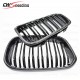 CARBON FIBER GLOSS FINIS FRONT GRILLE FOR 2016-2017 BMW 1 SERIES F20 