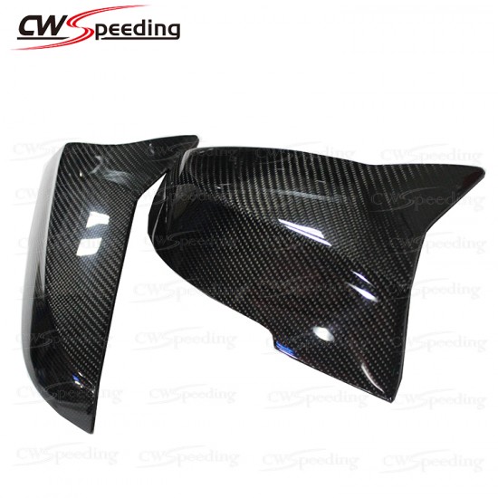 M4 STYLE REPLACEMENT CARBON FIBER SIDE MIRROR COVER FOR 2012-2014 BMW 1 SERIES F20 