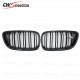 CARBON FIBER GLOSS FINISH FRONT GRILLES FOR 2014-2016 BMW 2 SERIES F22 F80 F82  F32 F36