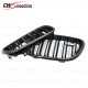 CARBON FIBER GLOSS FINISH FRONT GRILLES FOR 2014-2016 BMW 2 SERIES F22 F80 F82  F32 F36