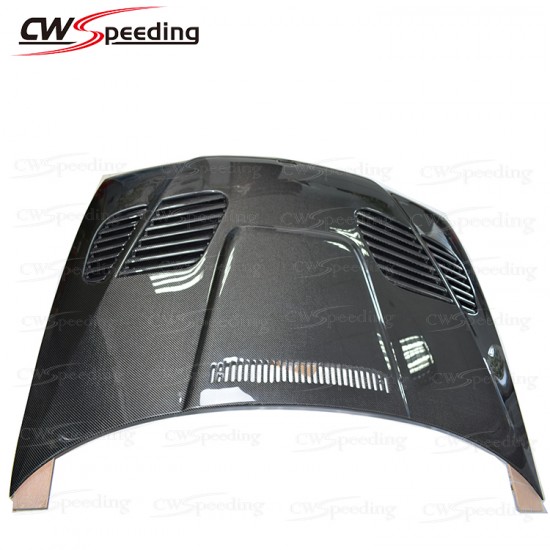 GTR STYLE CARBON FIBER HOOD FOR 2002-2005 BMW 3 SERIES E46 4D GTR STYLE CARBON FIBER HOOD FOR 2002-2005 BMW 3 SERIES E46 4D