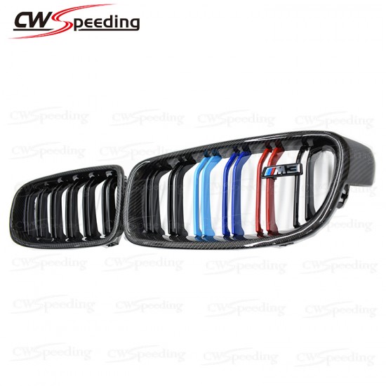 M3 STYLE CARBON FIBER FRONT GRILLE FOR BMW 3 SERIES 2012-2019 F30