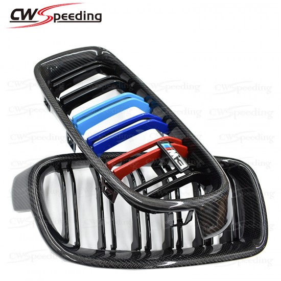 M3 STYLE CARBON FIBER FRONT GRILLE FOR BMW 3 SERIES 2012-2019 F30 M3 STYLE CARBON FIBER FRONT GRILLE FOR BMW 3 SERIES 2012-2019 F30