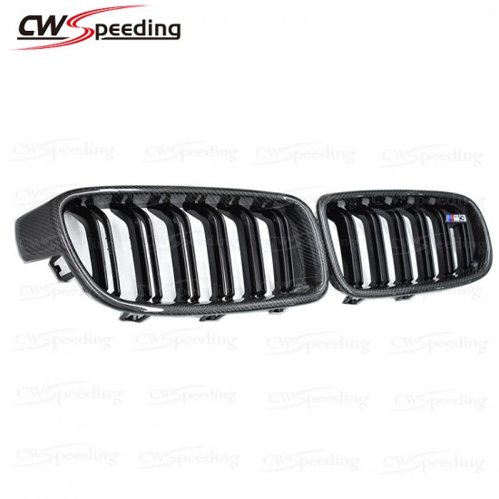 CARBON FIBER FRONT GRILLE FOR BMW 3 SERIES F30 F35