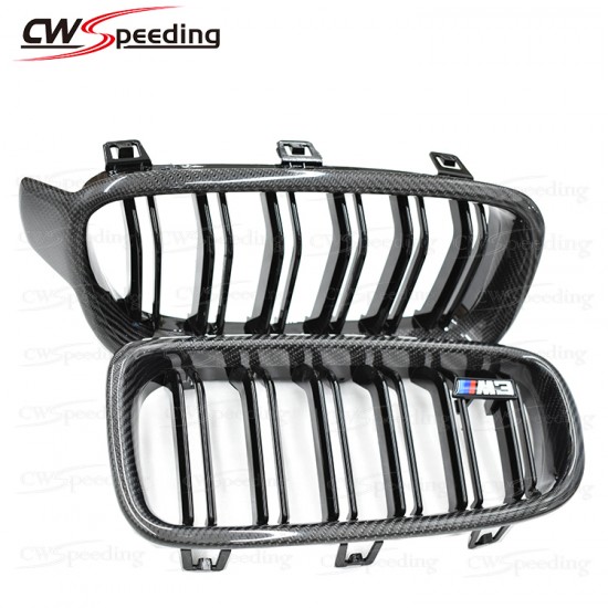 CARBON FIBER FRONT GRILLE FOR BMW 3 SERIES F30 F35