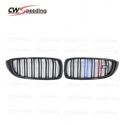  M COLOR CARBON FIBER FRONT BUMPER GRILLE FOR 2013-2018 BMW 3 SERIES F32 F36