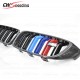  M COLOR CARBON FIBER FRONT BUMPER GRILLE FOR 2013-2018 BMW 3 SERIES F32 F36