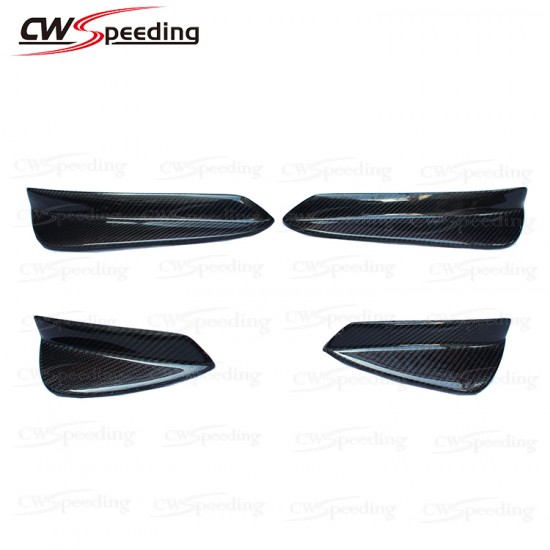 CARBON FIBER FRONT BUMPER CANARD FOR BMW 5 SERIES F10 FOR MT BUMPER ONLY