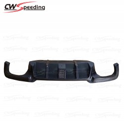 CARBON FIBER REAR DIFFUSER WITH LED LIGHTS FOR BMW 5 SERIES F10 F18