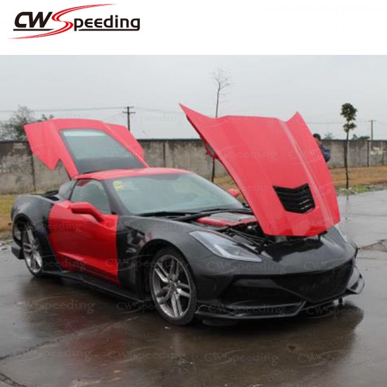 CWS STYLE FIBER GLASS BODY KIT FOR 2014-2016 CHEVROLET CORVETTE STINGRAY C7 CWS STYLE FIBER GLASS BODY KIT FOR 2014-2016 CHEVROLET CORVETTE STINGRAY C7