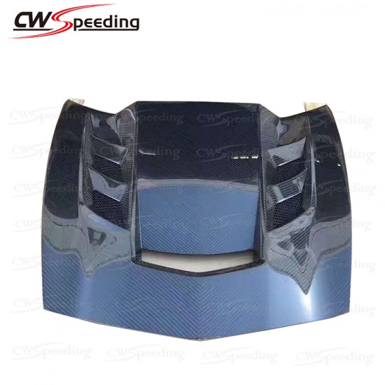 CWS STYLE CARBON FIBER HOOD FOR 2014-2016 CHEVROLET CORVETTE STINGRAY C7 CWS STYLE CARBON FIBER HOOD FOR 2014-2016 CHEVROLET CORVETTE STINGRAY C7