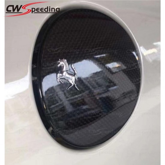 CARBON FIBER GAS FUEL DOOR WITH LOGO FOR 2011-2016 FERRARI F458 ITALIA AND SPIDER AND SPECIALE CARBON FIBER GAS FUEL DOOR WITH LOGO FOR 2011-2016 FERRARI F458 ITALIA AND SPIDER AND SPECIALE