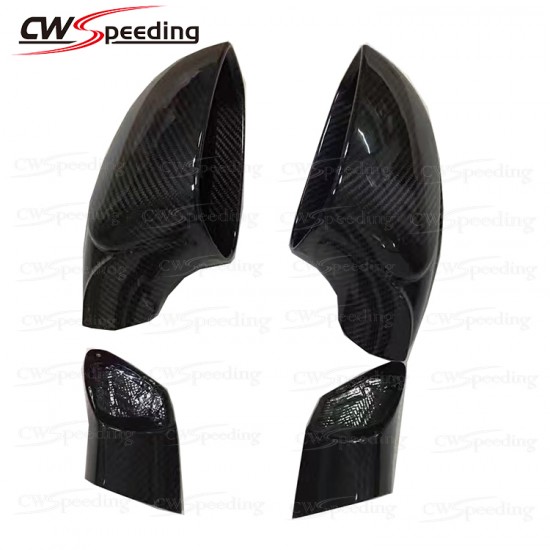 CARBON FIBER EXTERIOR REPLACEMENT MIRRORS FOR 2011-2016 FERRARI 458 ITALIA AND SPIDER AND SPECIALE