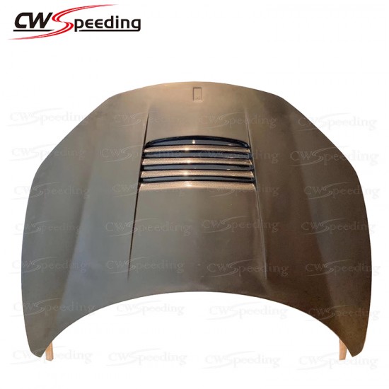 PRIOR DESIGN HALF CARBON FIBER HOOD FOR 2011-2013 FERRARI 458 ITALIA AND SPIDER PRIOR DESIGN HALF CARBON FIBER HOOD FOR 2011-2013 FERRARI 458 ITALIA AND SPIDER