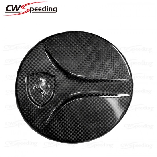 CAPRISTO STYLE DRY CARBON FIBER GAS FUEL DOOR FOR FERRARI 488 GTB