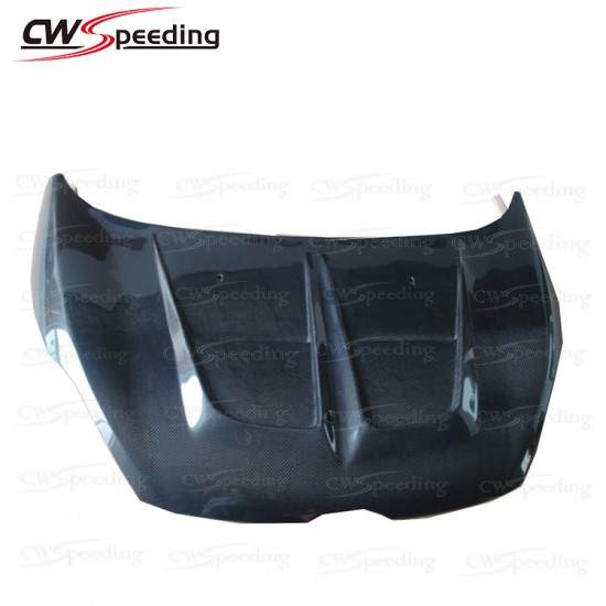 CARBON FIBER HOOD WITH HOLE FOR 2009 FORD FIESTA CARBON FIBER HOOD WITH HOLE FOR 2009 FORD FIESTA