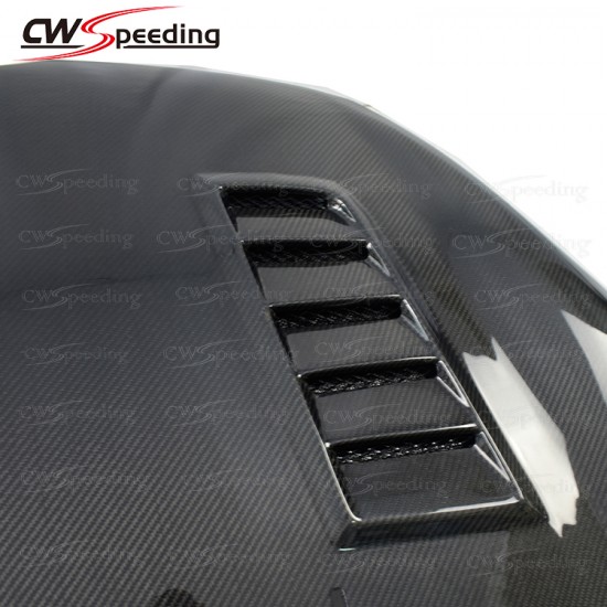 RS STYLE CARBON FIBER HOOD FOR 2009 FORD FIESTA 