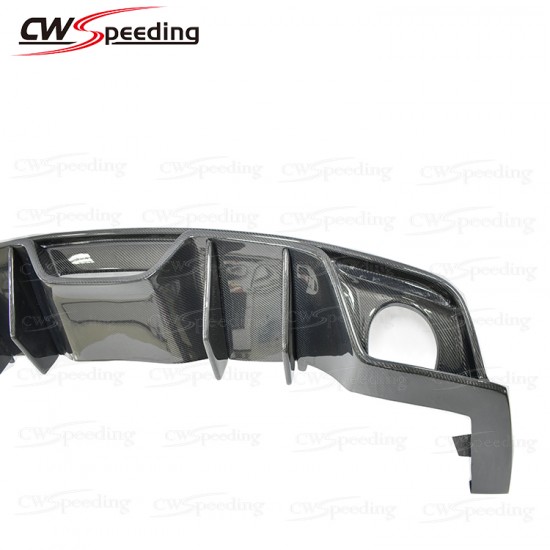 AC STYLE CARBON FIBER REAR DIFFUSER FOR 2014-2017 FORD MUSTANG 