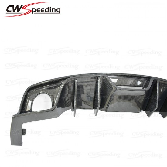 AC STYLE CARBON FIBER REAR DIFFUSER FOR 2014-2017 FORD MUSTANG 