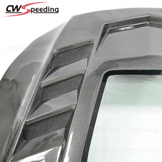 IMP STYLE CARBON FIBER HOOD FOR 2015-2019 FORD MUSTANG 