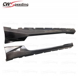 CWS-C STYLE CARBON FIEBR SIDE SKIRTS FOR 2015-2019 FORD MUSTANG