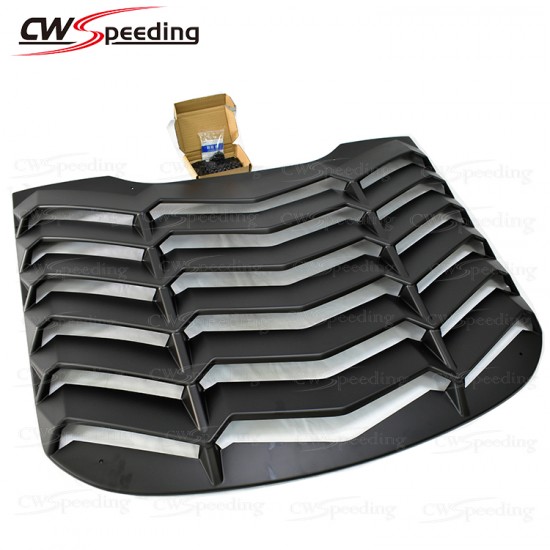 LAMBORGHINI STYLE PP MATERIAL REAR WINDOW LOUVER FOR 2015-2017 FORD MUSTANG LAMBORGHINI STYLE PP MATERIAL REAR WINDOW LOUVER FOR 2015-2017 FORD MUSTANG
