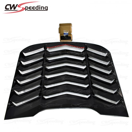 LAMBORGHINI STYLE PP MATERIAL REAR WINDOW LOUVER FOR 2015-2017 FORD MUSTANG LAMBORGHINI STYLE PP MATERIAL REAR WINDOW LOUVER FOR 2015-2017 FORD MUSTANG
