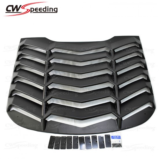 LAMBORGHINI STYLE PP MATERIAL REAR WINDOW LOUVER FOR 2015-2017 FORD MUSTANG LAMBORGHINI STYLE PP MATERIAL REAR WINDOW LOUVER FOR 2015-2017 FORD MUSTANG