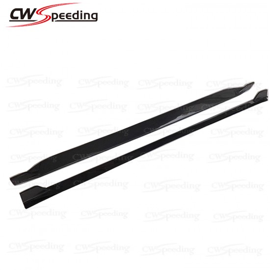 CWS STYLE CARBON FIBER SIDE SKIRTS FOR FORD MUSTANG CWS STYLE CARBON FIBER SIDE SKIRTS FOR FORD MUSTANG