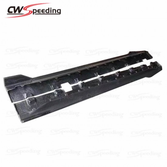  CWS-CA STYLE CARBON FIBER SIDE SKIRTS FOR 2015-2017 FORD MUSTANG