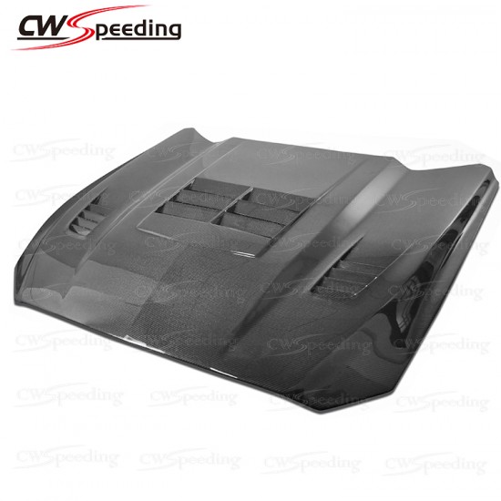 CWS-CA STYLE CARBON FIBER HOOD FOR 2015-2017 FORD MUSTANG