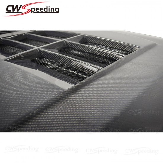 CWS-CA STYLE CARBON FIBER HOOD FOR 2015-2017 FORD MUSTANG