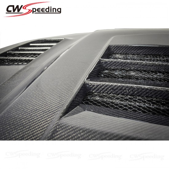 CWS-CA STYLE CARBON FIBER HOOD FOR 2015-2017 FORD MUSTANG