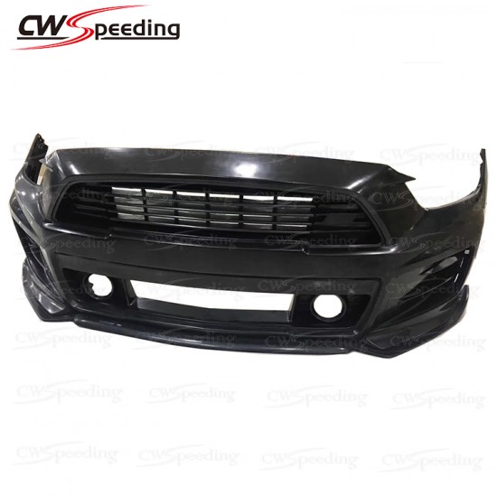 ROUSH STYLE PP MATERIAL FRONT BUMPER WITH LIP FOR 2014-2017 FORD MUSTANG ROUSH STYLE PP MATERIAL FRONT BUMPER WITH LIP FOR 2014-2017 FORD MUSTANG