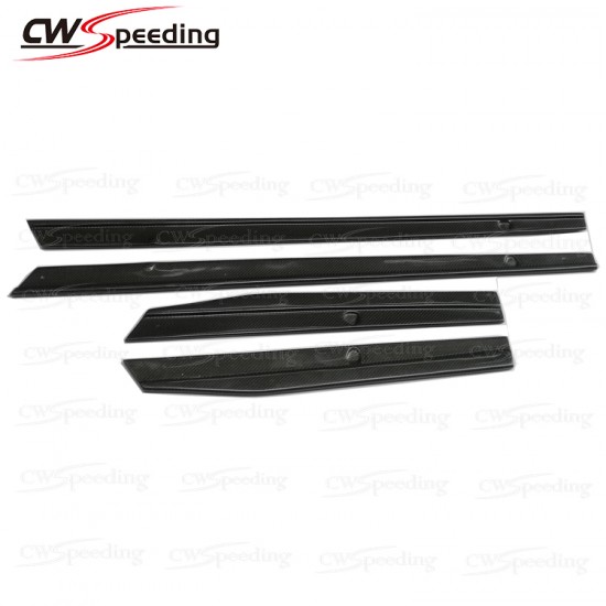  CWS-A STYLE CARBON FIBER SIDE SKIRTS FOR 2015-2017 FORD MUSTANG