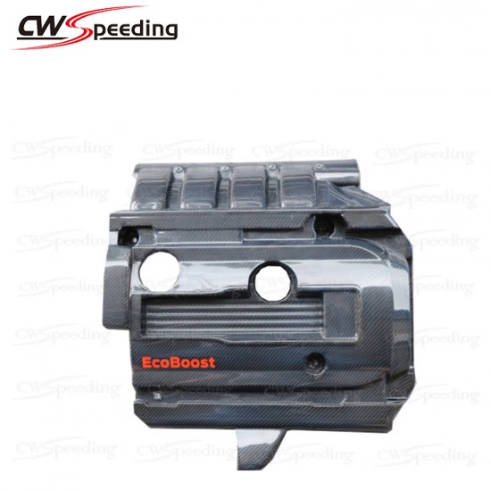 OEM STYLE CARBON FIBER ENGINE COVER FOR 2015-2019 FORD MUSTANG OEM STYLE CARBON FIBER ENGINE COVER FOR 2015-2019 FORD MUSTANG